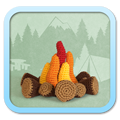 Feu de Camp Campfire Amigurumi Crochet FROGandTOAD Créations SMALL LINK 